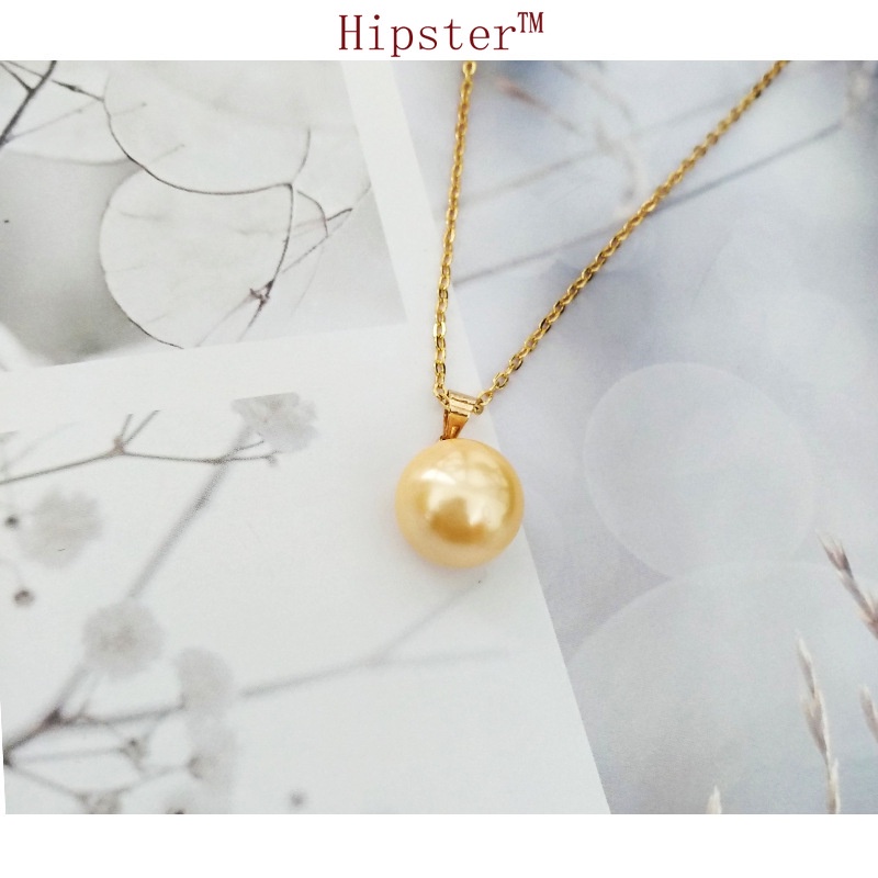 Personalized Luxury Gold Natural Freshwater Pearl Pendant Necklace