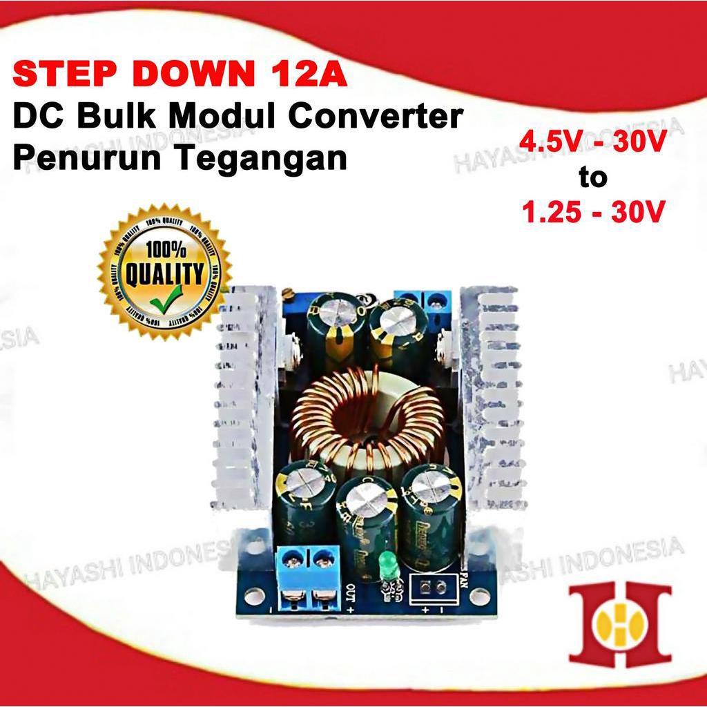 DC DC Step Down 12A 100W Buck Converter Modul Penurun Tegangan PR15