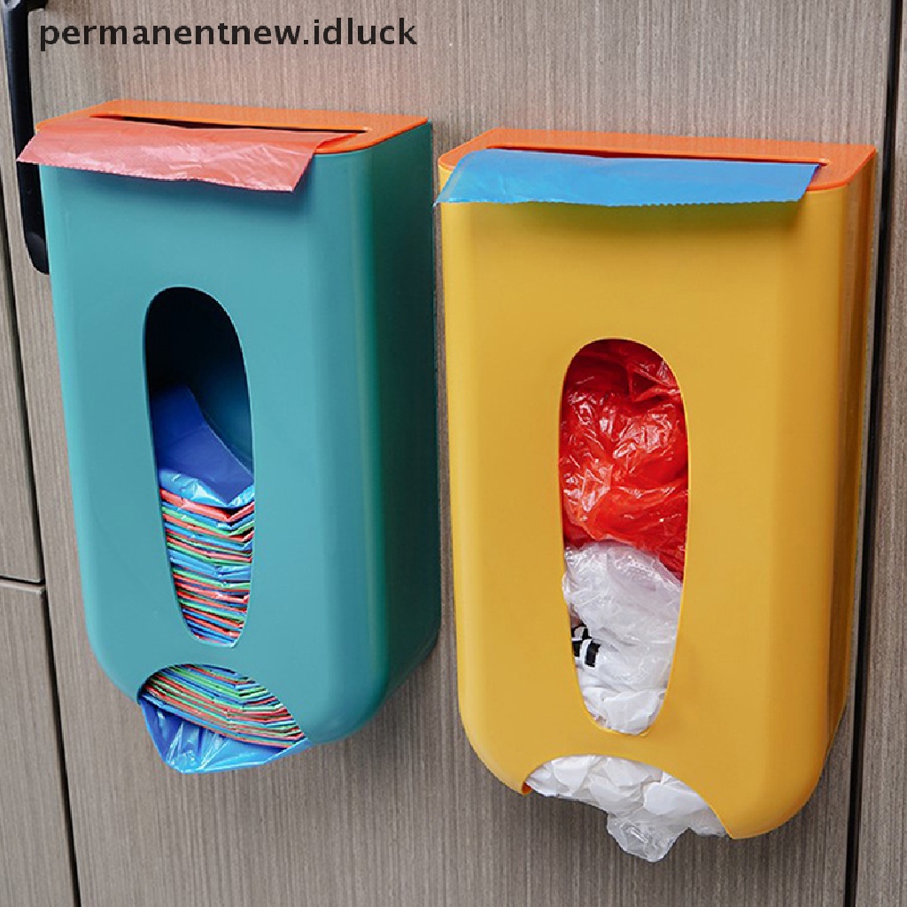 1 Pc Kotak Penyimpanan Kantong Sampah Model Gantung Dinding Untuk Dapur