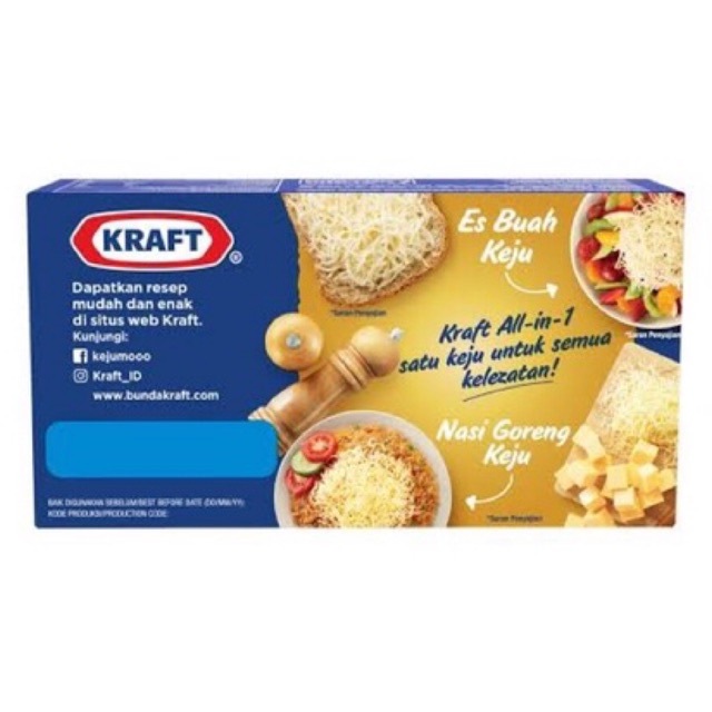 KRAFT ALL IN ONE 160gr - Keju Cheddar Serbaguna