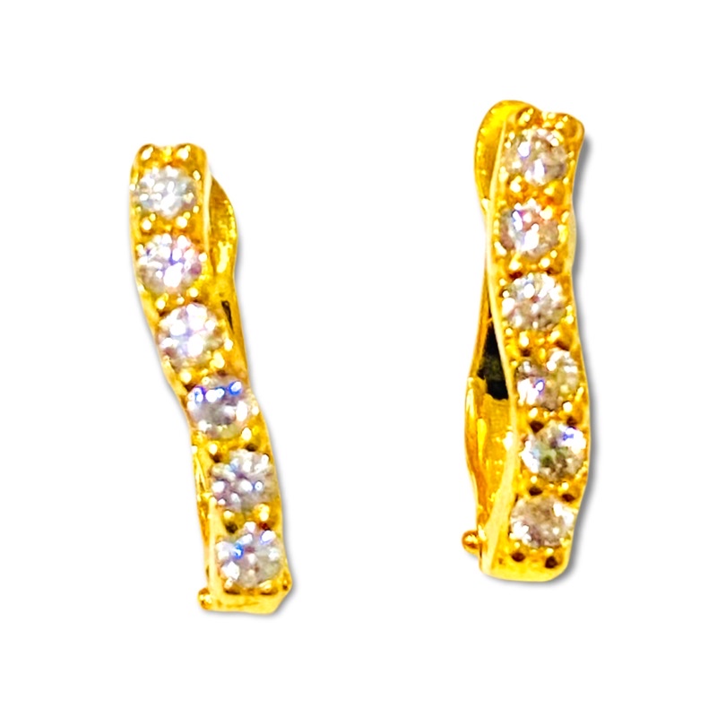 Anting wanita //anting klip //anting permata //perhiasan wanita-3