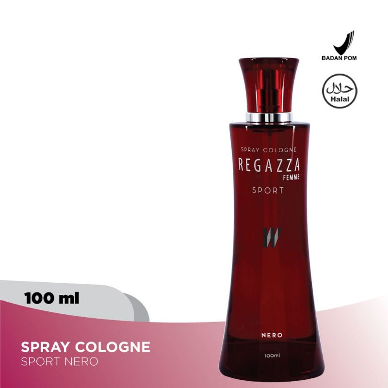 Regazza Sport Cologne 100ml Black (Nero) Parfum Glass