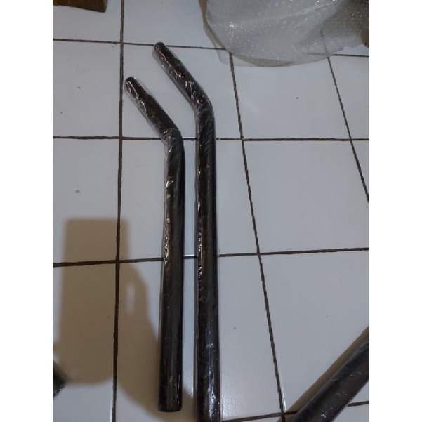 Seatpost bengkok 25.4 50/60 Tiang Sadel Sepeda Bengkok