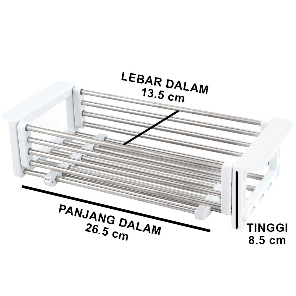 Rak sink stainless steel tirisan dapur multifungsi rak piring stainless