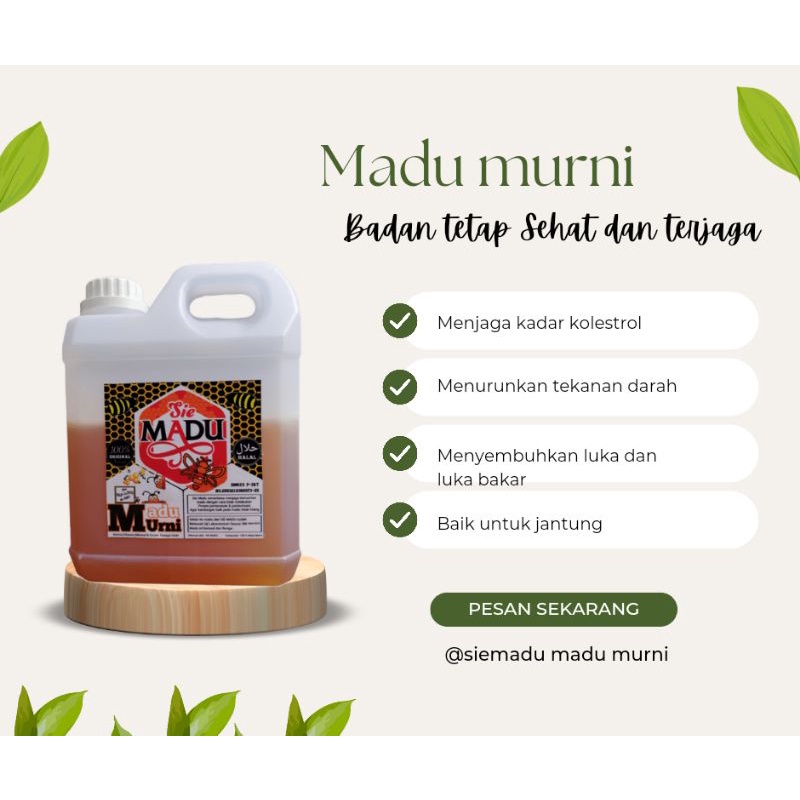 

Madu Murni 100% Mentah Hasil Lebah Tanpa Campuran Organik Raw Honey Asli Lebah Tanpa Proses