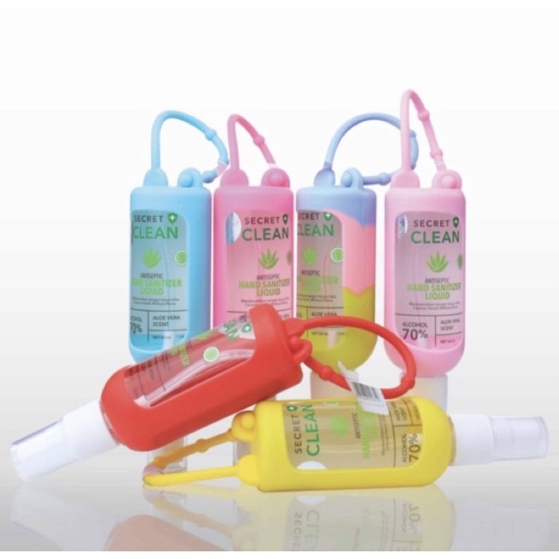 Secreat clean hand sanitizer spray 60 ml ( dapat digantungkan di tas )