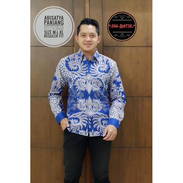 ABISATYA PANJANG KATUN SRAGENAN BATIK PRIA FULL FURING ORI BY SM