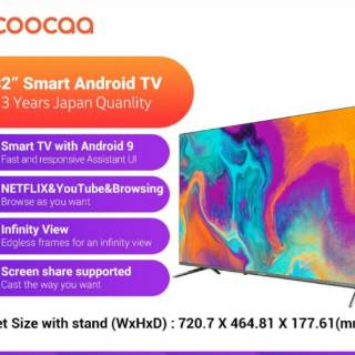Coocaa 32 inch 32S6G Smart Android Led Tv | Shopee Indonesia