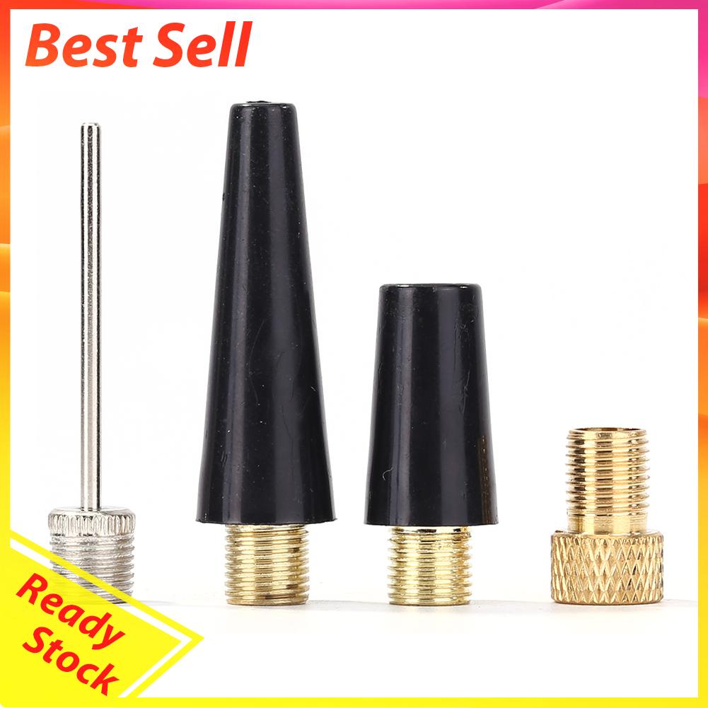 4pcs / set Jarum Adapter Nozzle Bola Untuk Pompa Ban Sepeda