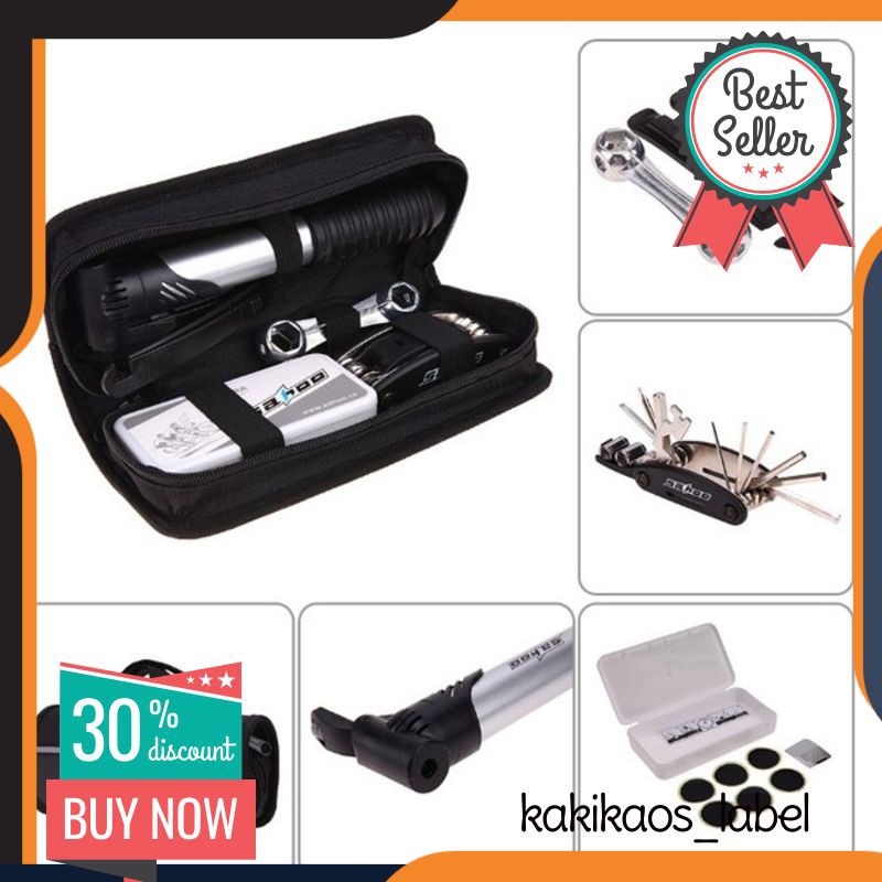 Sahoo Set Perlengkapan Toolkit Sepeda