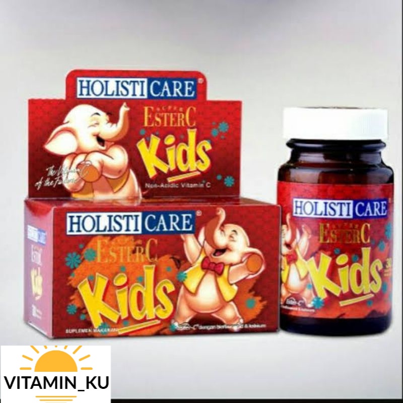 Ester C Kids Holisticare 30'S - Vitamin C Anak per Botol #vitaminku