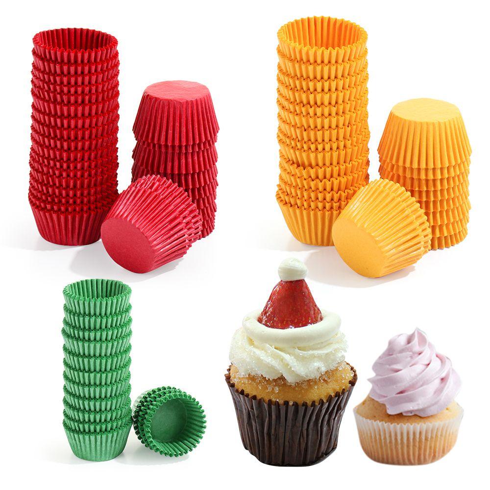 Chookyy 500/1000PCS Gelas Kertas Kue Home &amp; Kitchen Cake Liner Perlengkapan Pesta Baking Cup Cupcake Wrappers