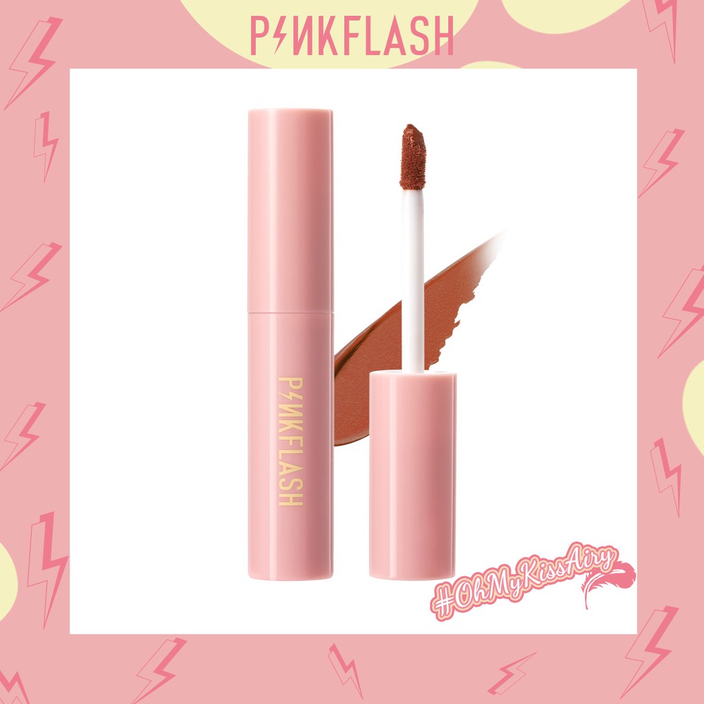 BPOM ORIGINAL PINKFLASH OHMYKISSAIRY KISS LIPSTICK CAIR MATTE ANTI AIR FUNGSI GANDA