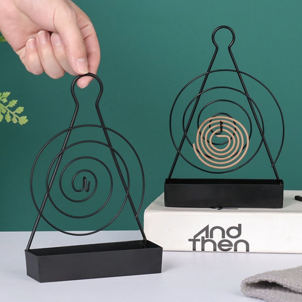 Rak Holder Obat Nyamuk Bakar Model Spiral Bahan Besi Gaya Nordic Untuk Dekorasi Rumah