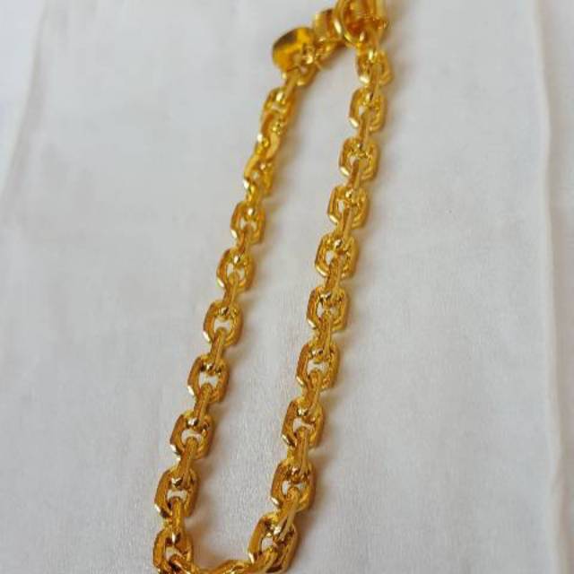 Gelang nori lapis emas 24k