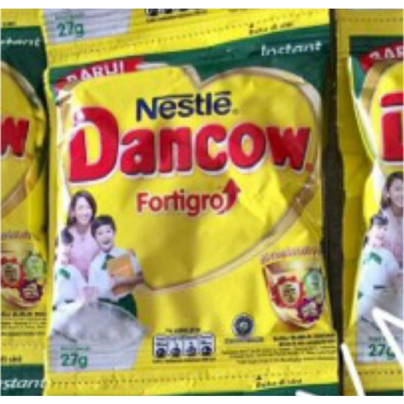 Dancow Fortigro Coklat / Putih Instant Sachet