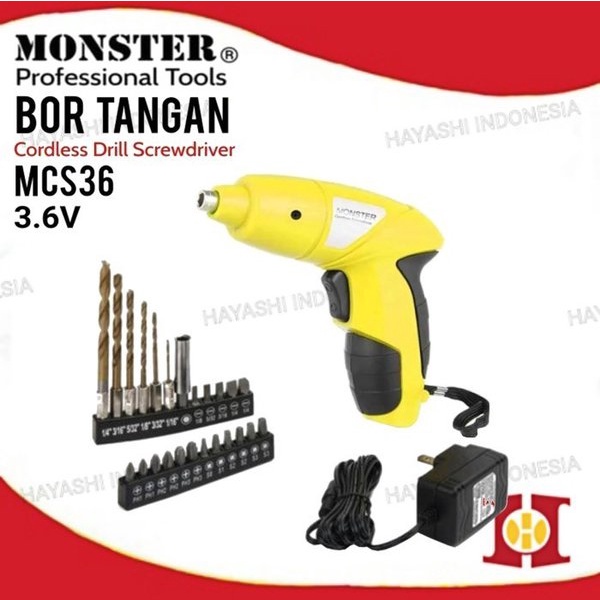 Mesin Bor Baterai Cordless Drill Screwdriver Bor Tangan Baterai