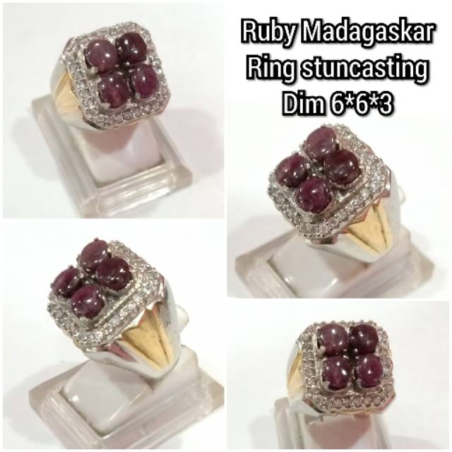 CINCIN BATU PERMATA RUBY MADAGASKAR