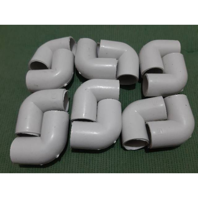 Keni 5/8 Putih Elbow Pipa Kabel Listrik PVC Knie Knee L