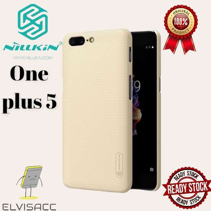 ONE PLUS 5 NILLKIN HARDCASE FROSTED SHIELD ORIGINAL HARDCASE COLOR GOLD