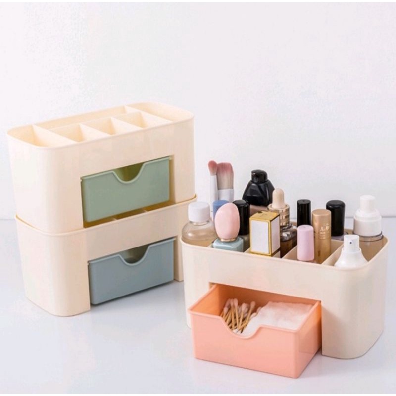 Rak Kosmetik Plastik Mini Rak Perhiasan Organizer Kosmetik Multifungsi