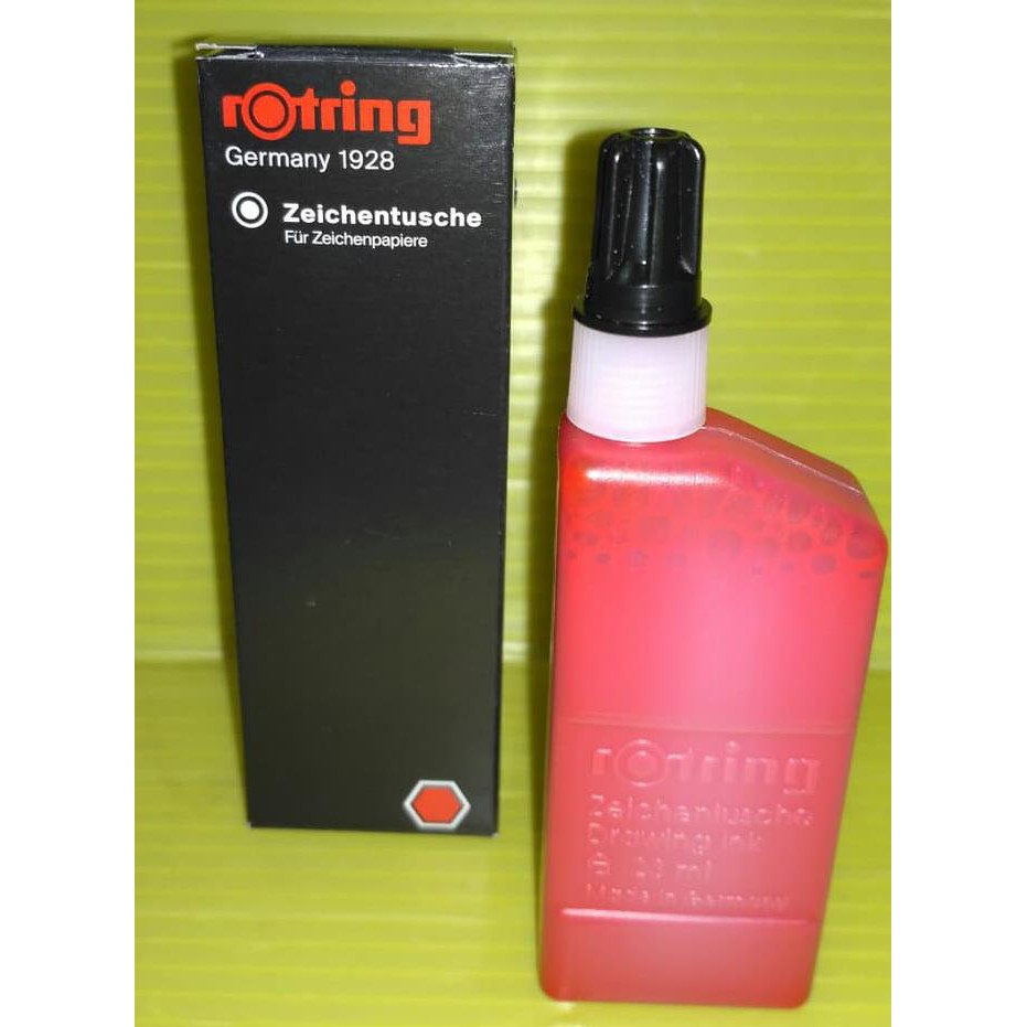 

Termurah Rotring Drawing Ink | Refill Tinta Rotring Warna Merah Offic