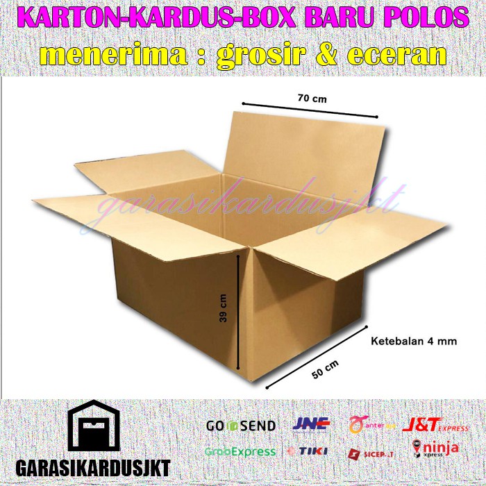 

KARDUS | BOX | KARTON PACKING ( 70 x 50 x 39 ) POLOS BARU