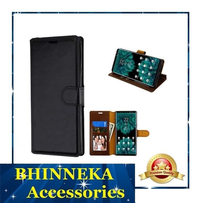 Leather Flip Case For Sony Xperia Xa1 Ultra - Free Waterproof Murah + Gratis Ongkir