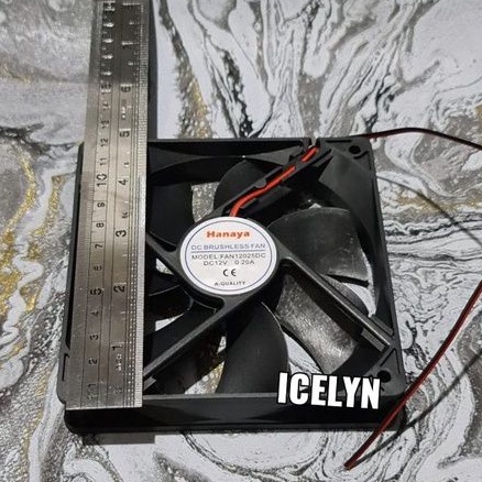 Fan DC 12cm 12v HANAYA