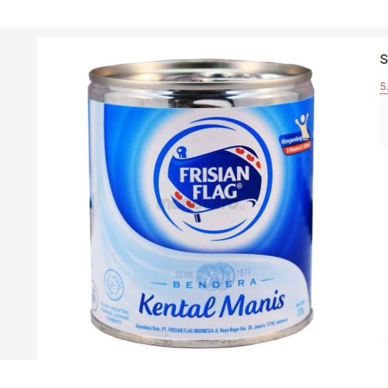 

Susu Kental Manis Frisian Flag Cokelat 560 gr Kantong