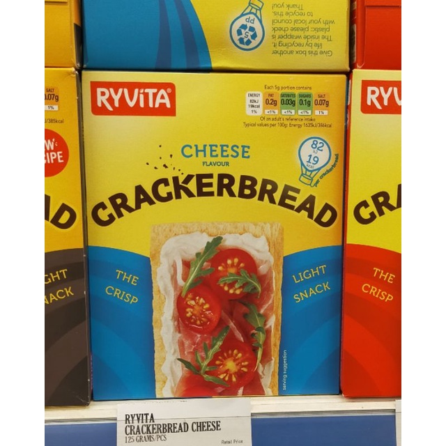 

ryvita cracked bread cracker Biscuit biskuit cheese keju 125gr