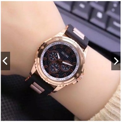 (SS) Jam Tangan Wanita Fashion GUS-30 Jumbo Chrono Off Strap Rubber