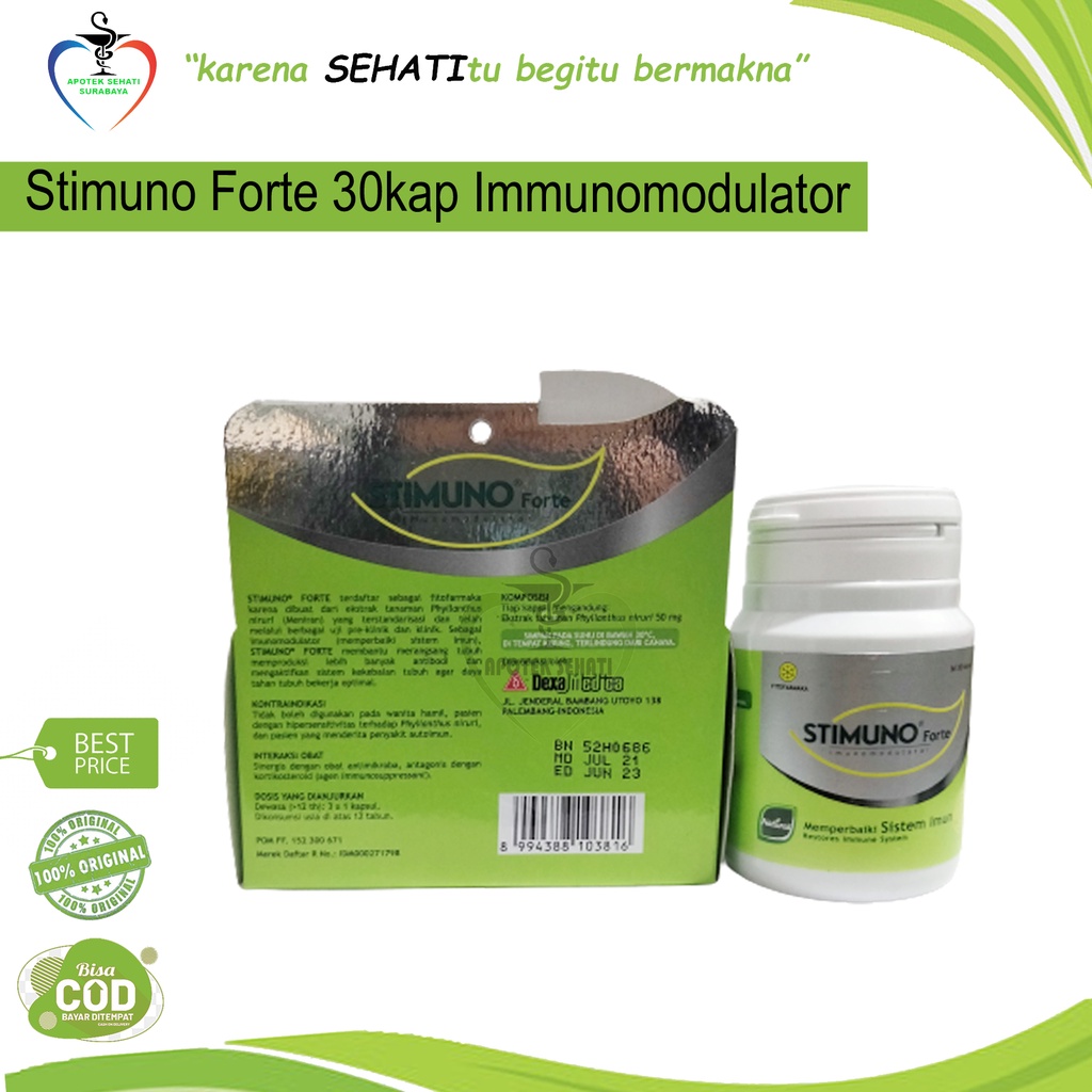 Stimuno Forte Kapsul Herbal Kesehatan Daya Tahan Tubuh