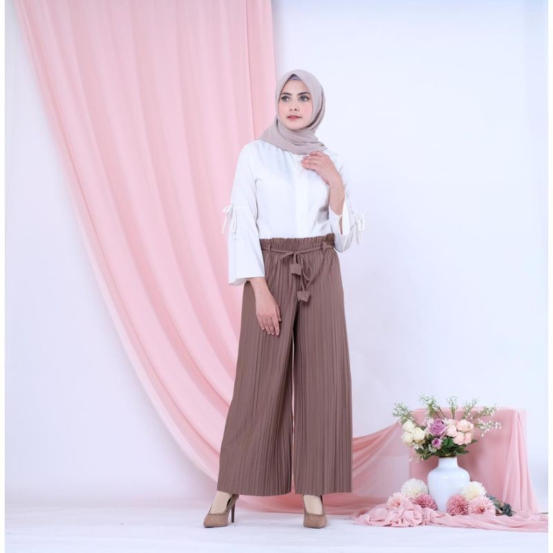 CELANA KULOT TALI LONCENG/ CELANA PLISKET/ FASHION WANITA