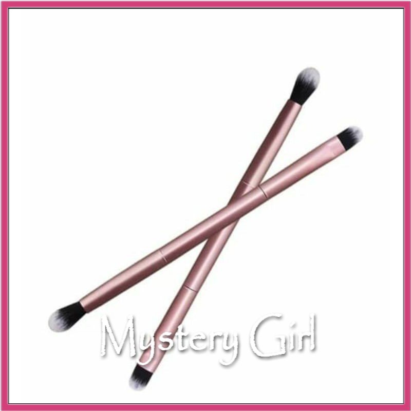 Kuas Alis Brush Eyeshadow  (Double Brush) Make Up Brush Eyeshadow Double Concealer 2 in 1 Ganda Brush Make Up