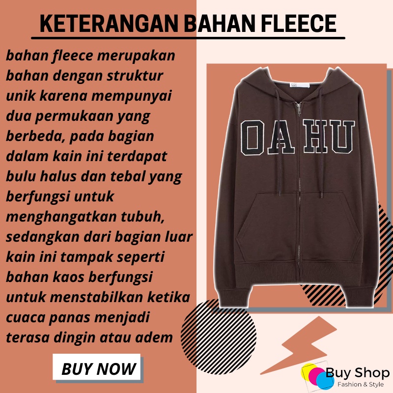 jacket oversize hoodie wanita OU HU XXL LD 130 CM PJ 70 CM sweater  oversize wanita sweater big size jaket hoodie wanita-3
