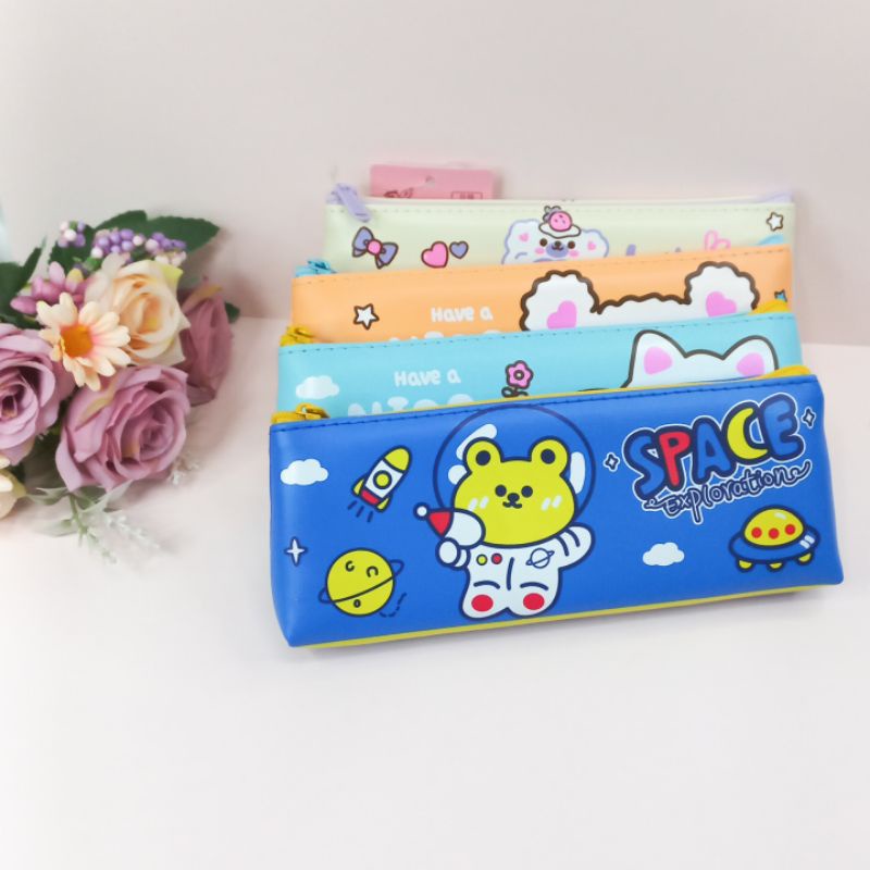 Tempat Pensil Import Bergambar Lucu Kotak Pensil Import