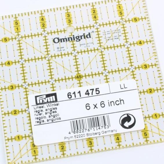 

Penggaris Universal Omnigrid 6X6 Inch Prym 611475