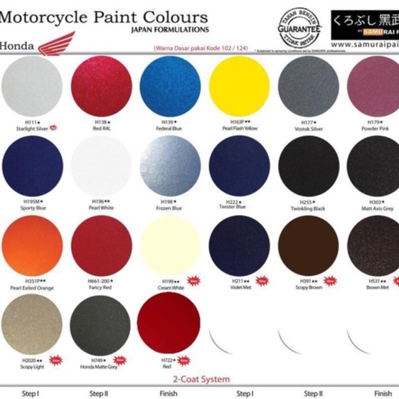 Cat Semprot Pilox Pilok Honda Colours Samurai Paint Kurobushi H303* MATT AXIS GREY (400ml)