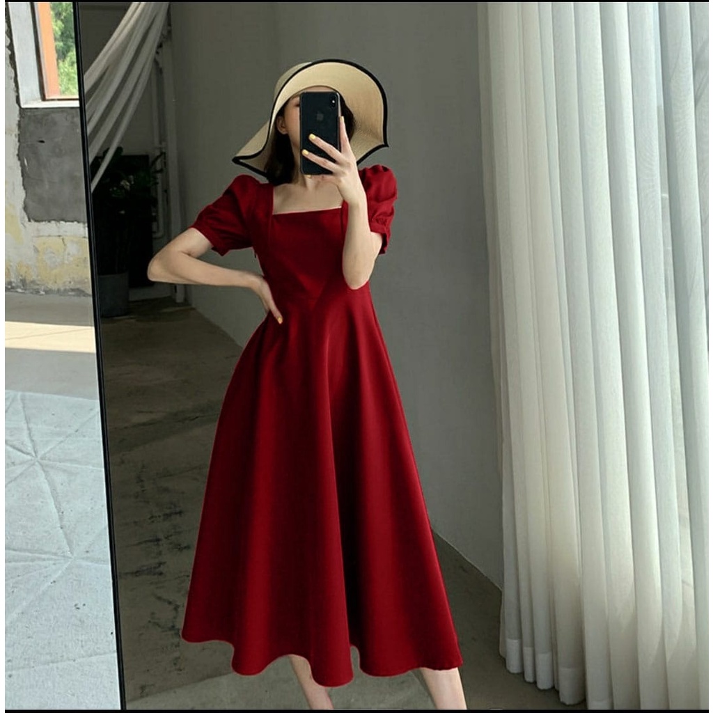 [MCFK] Longdress Dara / Dress Wanita / Baju Dress Pesta / Dress / Long Dress / Dress Kondangan Wanita