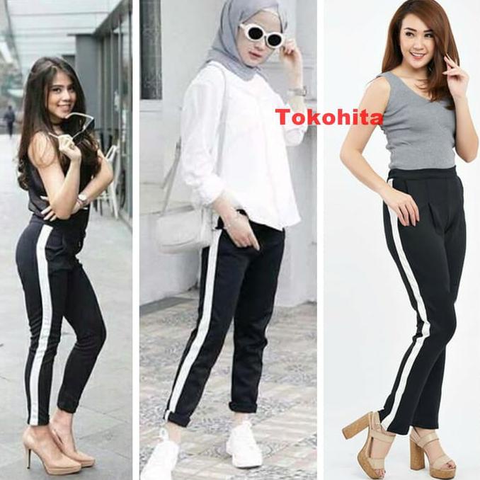 Scuba Pants List/Celana Scuba List Putih COD