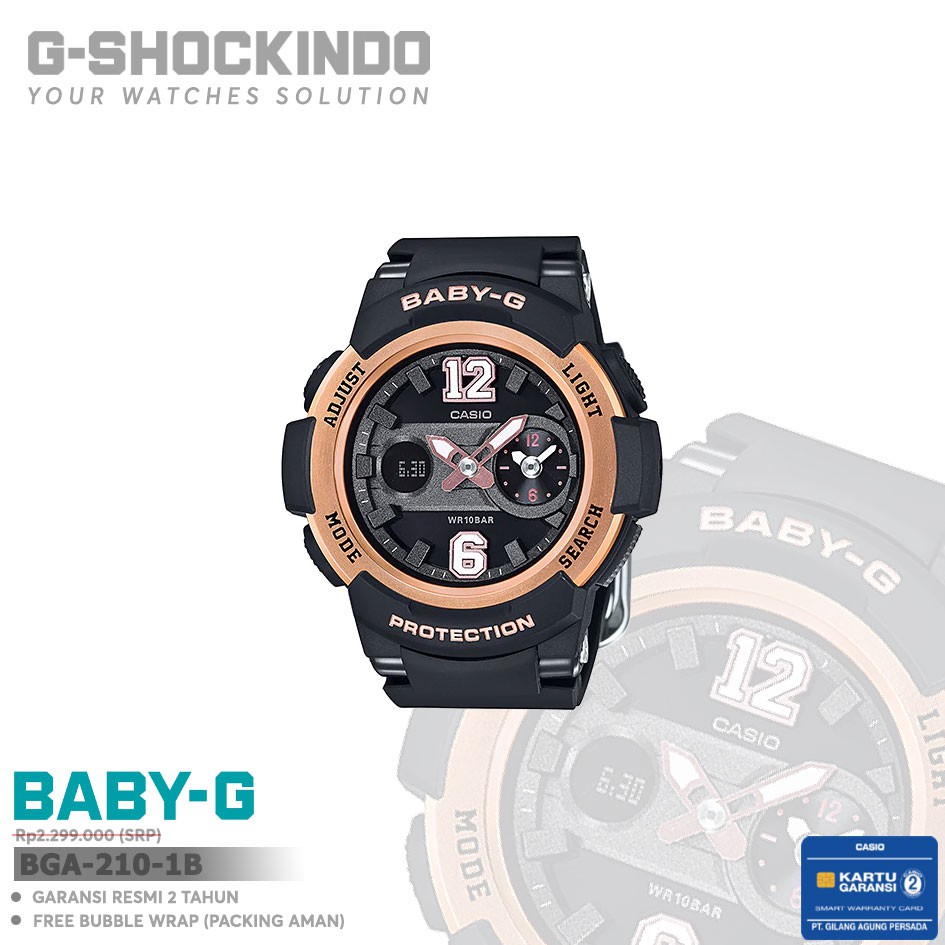 Casio Baby-G BGA-210-1B / BGA-210-1BDR Original