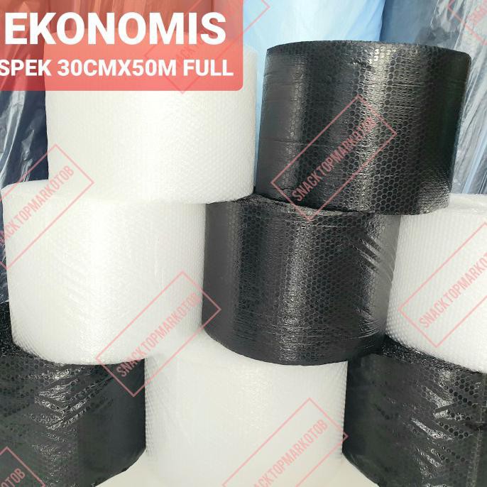 

Produk Unggulan] Bubble Wrap Hitam/Bening 30Cmx50M Ekonomis Hemat Bubblewrap Bandung - Campur