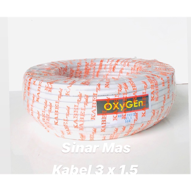 KABEL LISTRIK 3x1.5 OXYGEN / KABEL LISTRIK ISI 3 KABEL
