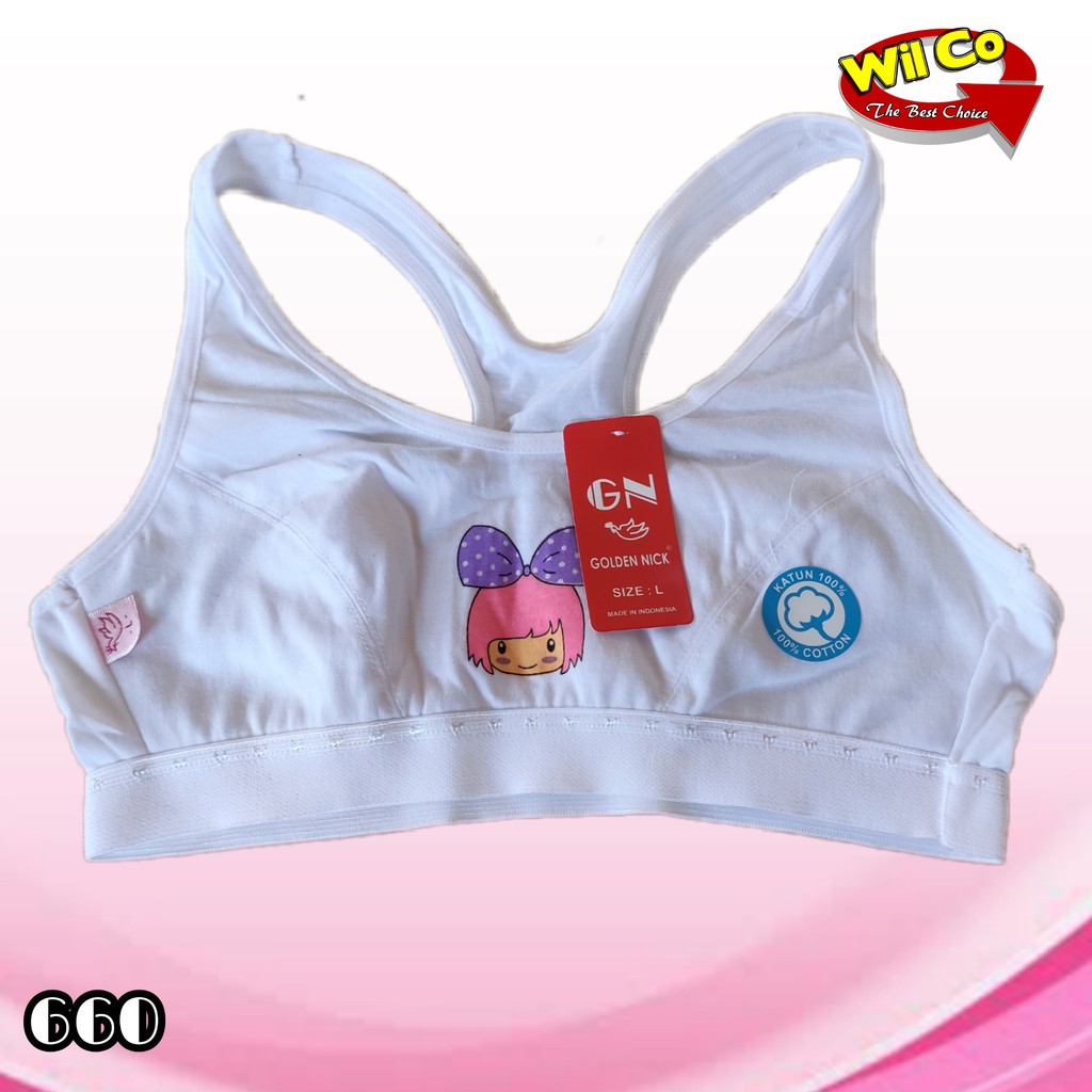 K660 - [Harga Per 1 Pcs] MINISET ANAK WANITA PAKAIAN DALAM ANAK GOLDEN NICK SIZE M - XL