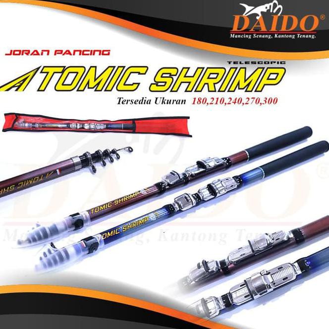 Tegek Joran Pancing pancing udang daido atomic shrimp 3m / 300cm