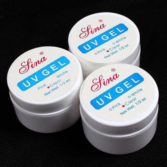 

Sina Color Clear Pink Nail Art Primer Base UV Gel Top Coat Builder Tips Decor
