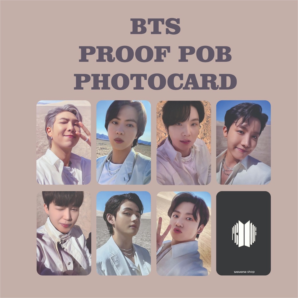 PHOTOCARD BTS POB PROOF