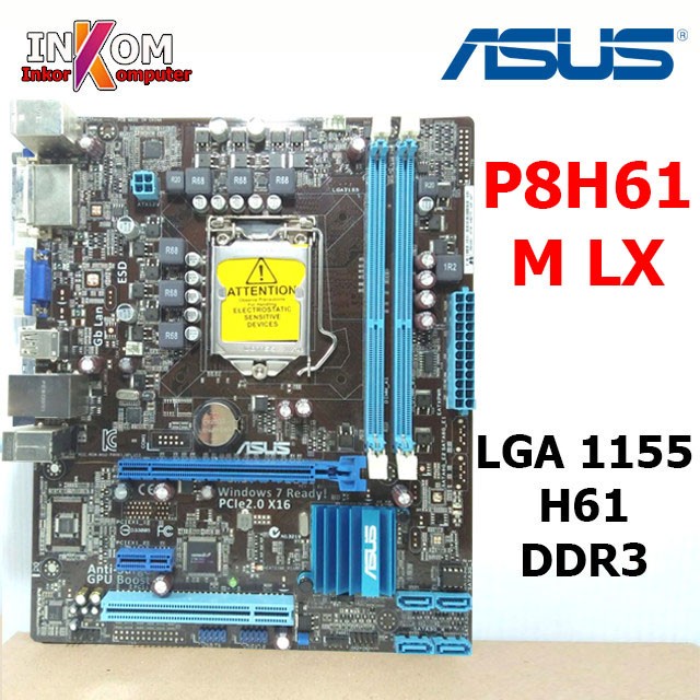 Mobo h61 Intel LGA 1155 Onboard Asus