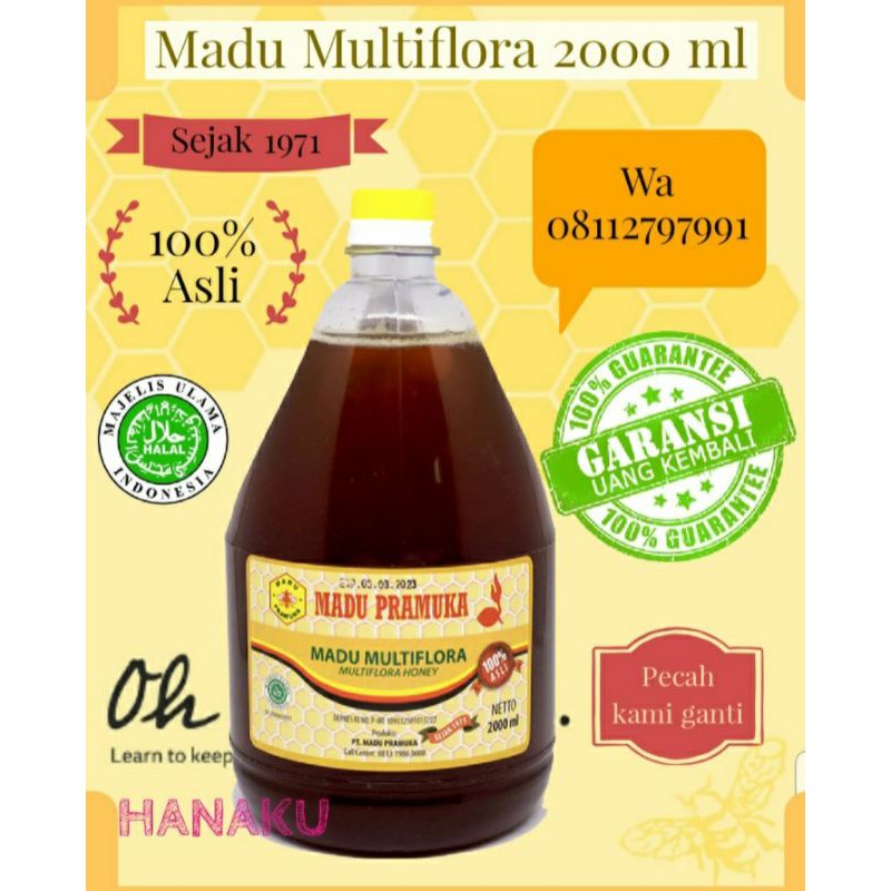 

Madu Pramuka Multiflora 2 L 2000ml